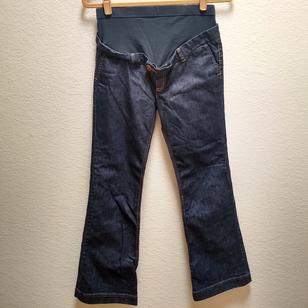 Old Navy Petite Maternity Full Panel Waist Trouser Jean